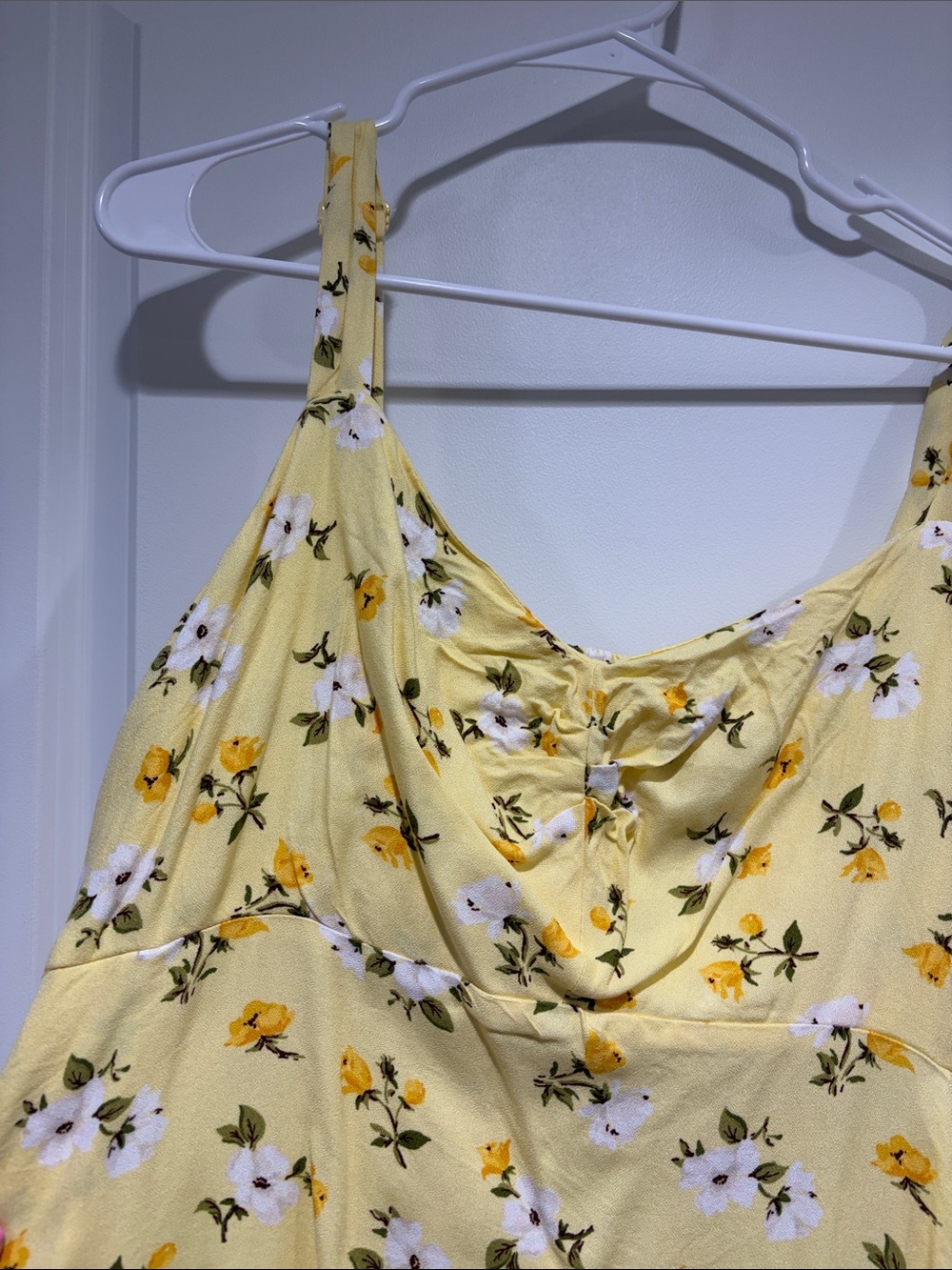 Old Navy Yellow Floral Slip Mini Dress - Picture 2 of 4
